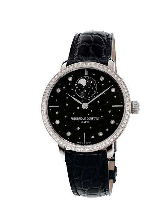 Часы Frederique Constant Slim Line Moonphase FC-701BSD3SD6